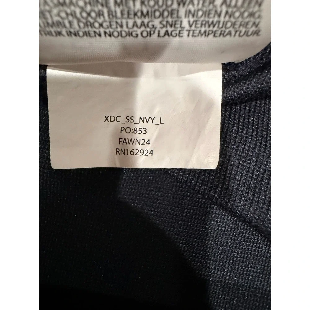 BYLT Premium Basics Lux Drop Cut T-Shirt Navy Blue Mens Large XDC_SS_NVY_L